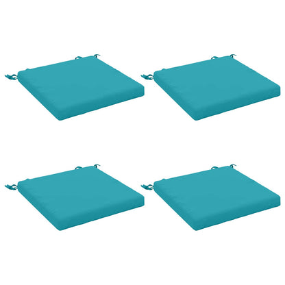 vidaXL 4-Piece Seat Cushions SOEST 4 pcs 100% Polyester Turquoise