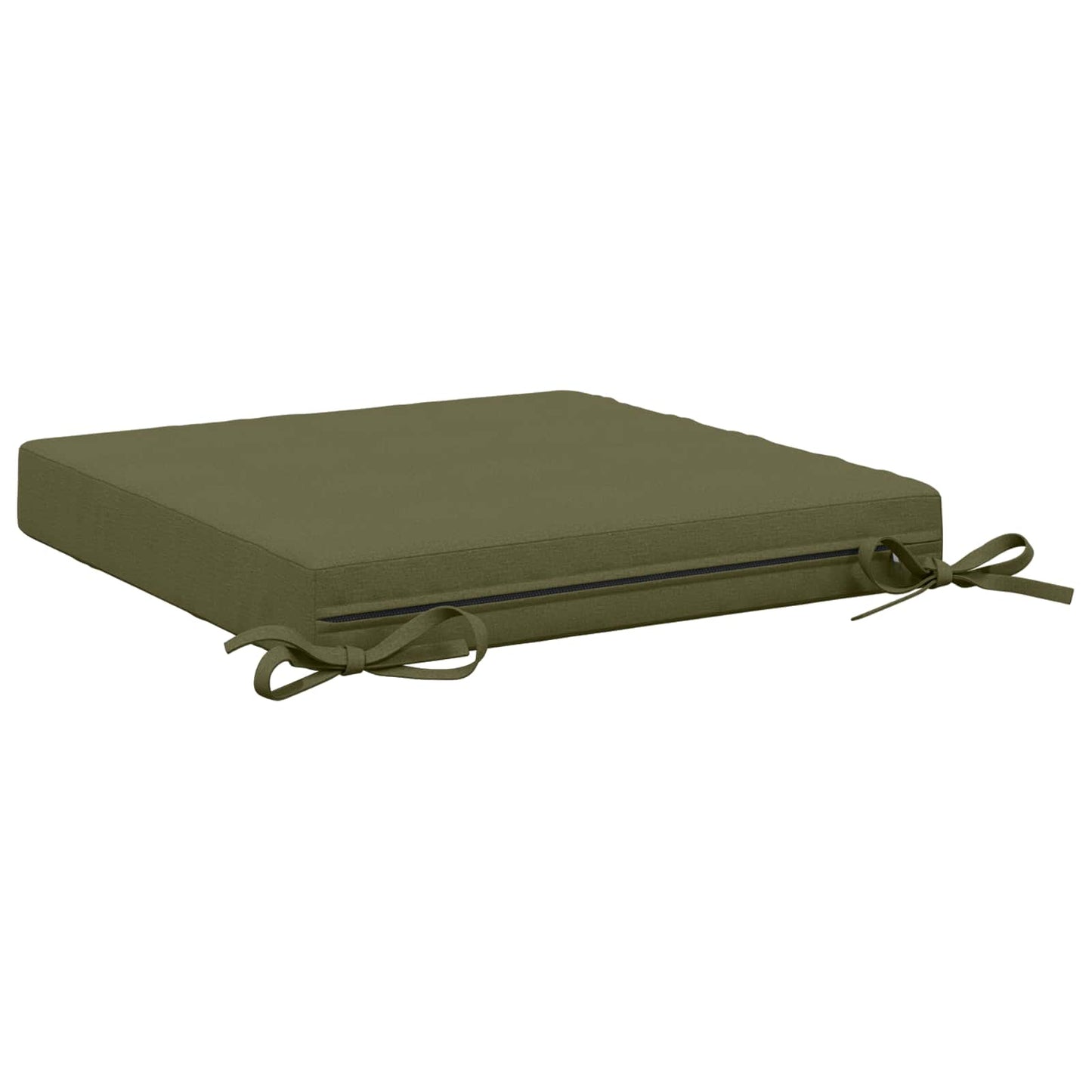 vidaXL 4-Piece Seat Cushions SOEST 4 pcs 100% Polyester Olive Green