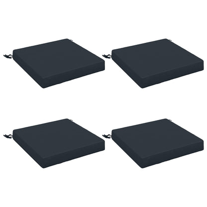vidaXL Seat Cushions SOEST 4 pcs 100% Polyester Dark Blue