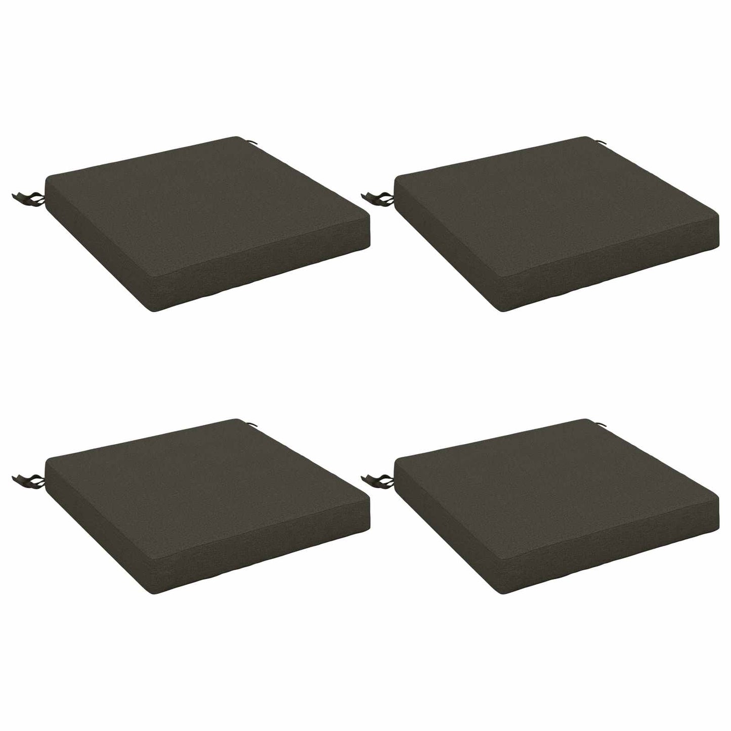 vidaXL 4-Piece Seat Cushions SOEST 4 pcs 100% Polyester Anthracite