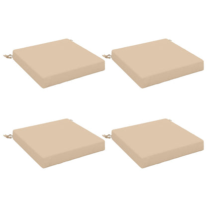 vidaXL 4-Piece Seat Cushions SOEST 4 pcs 100% Polyester Cream