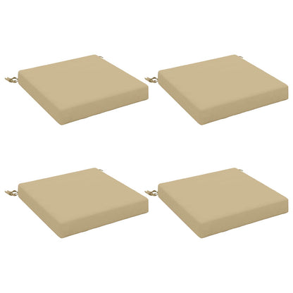 vidaXL 4-Piece Seat Cushions SOEST 4 pcs 100% Polyester Beige