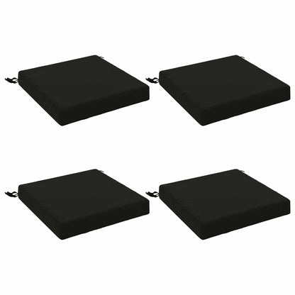 vidaXL 4-Piece Seat Cushions SOEST 4 pcs 100% Polyester Black