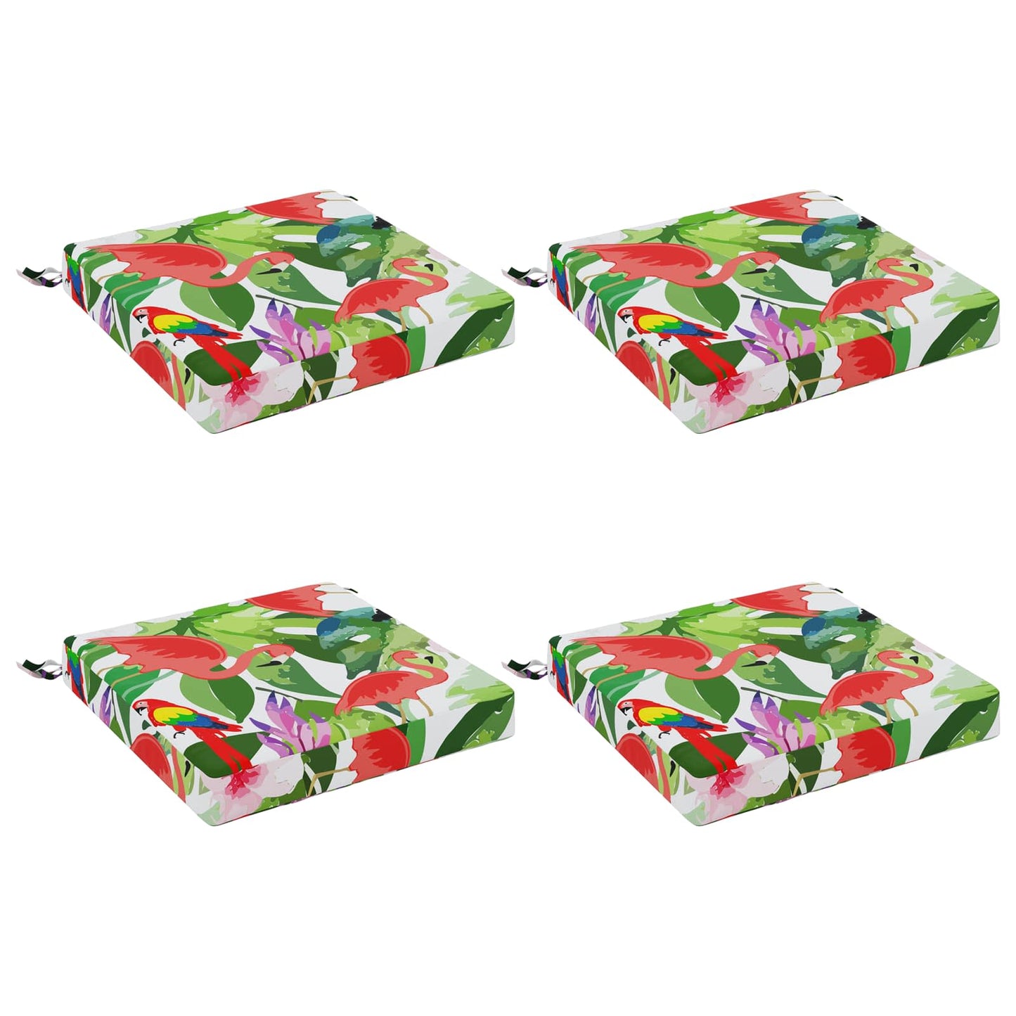 vidaXL 4-Piece Seat Cushions SOEST 4 pcs 100% Polyester Multicolour