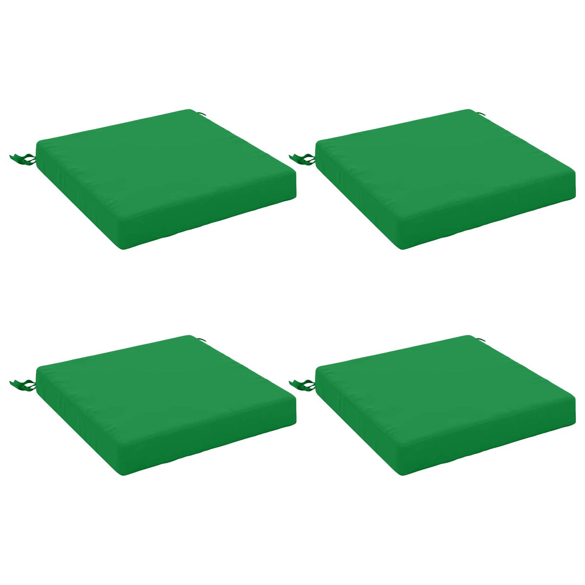 vidaXL 4-Piece Seat Cushions SOEST 4 pcs 100% Polyester Green