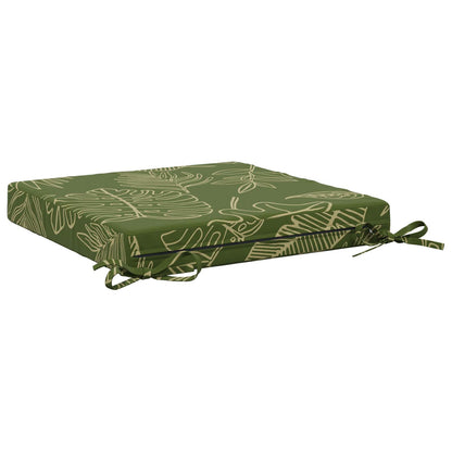 vidaXL 4-Piece Seat Cushions SOEST 4 pcs 100% Polyester Leaf Design
