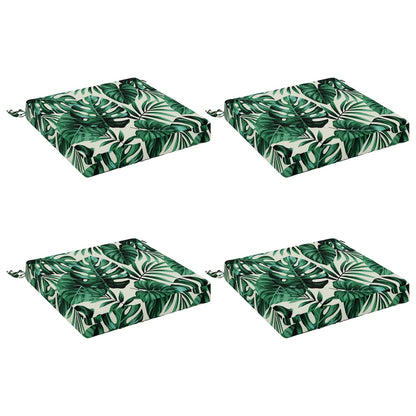 vidaXL 4-Piece Seat Cushions SOEST 4 pcs 100% Polyester Leaf Pattern