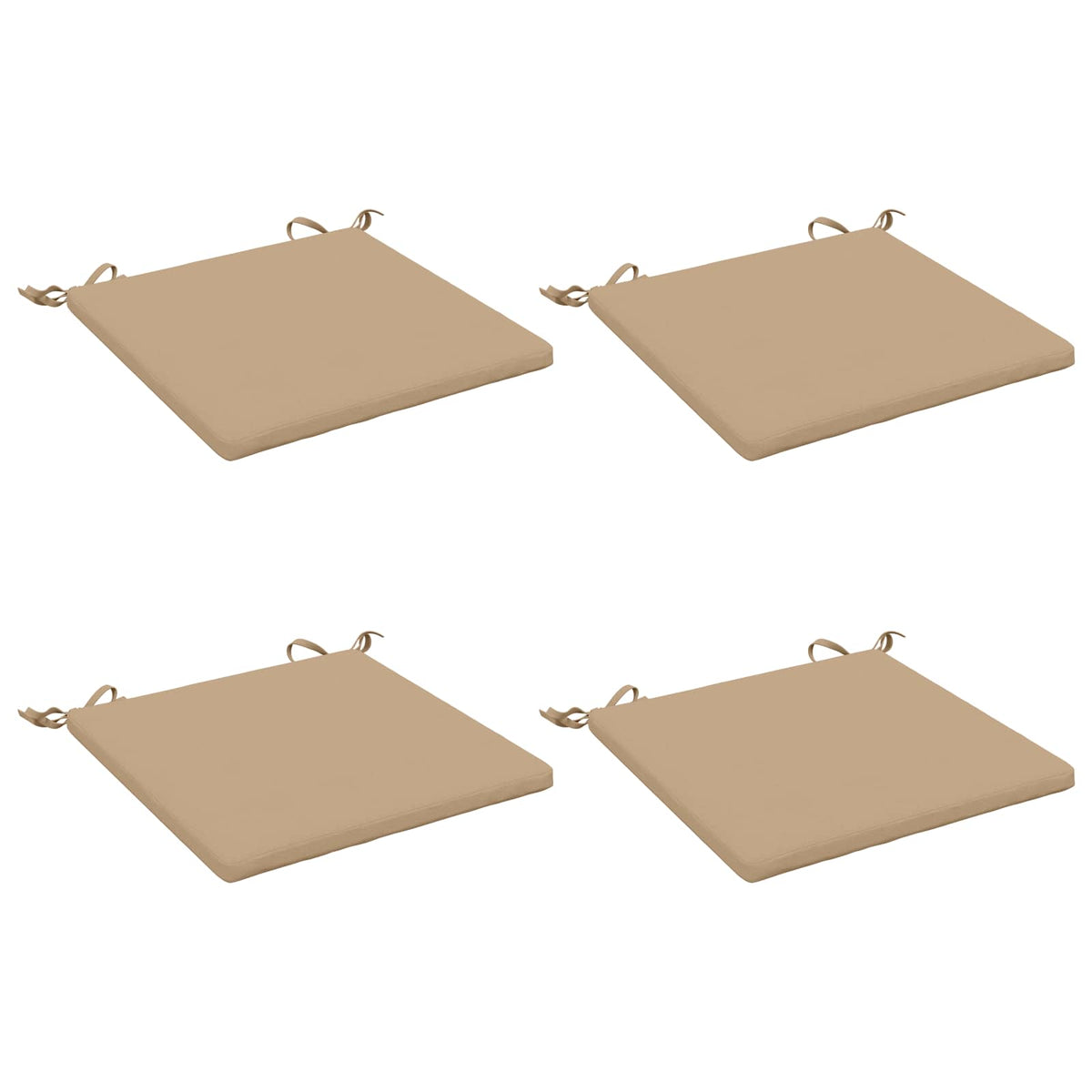 vidaXL 4-Piece Seat Cushions SOEST 4 pcs 100% Polyester Sand