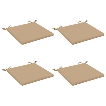 vidaXL 4-Piece Seat Cushions SOEST 4 pcs 100% Polyester Sand
