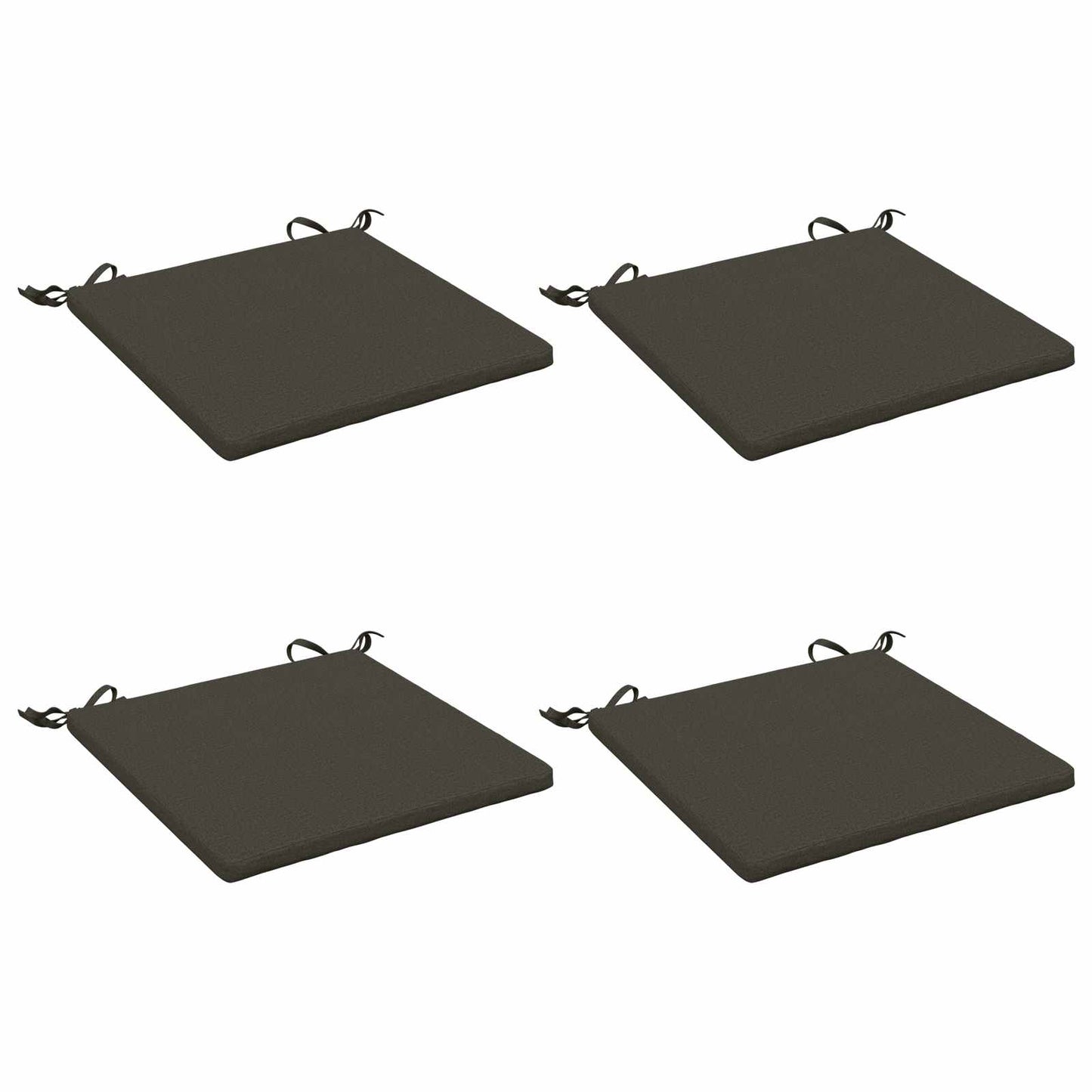 vidaXL 4-Piece Seat Cushions SOEST 4 pcs 100% Polyester Anthracite