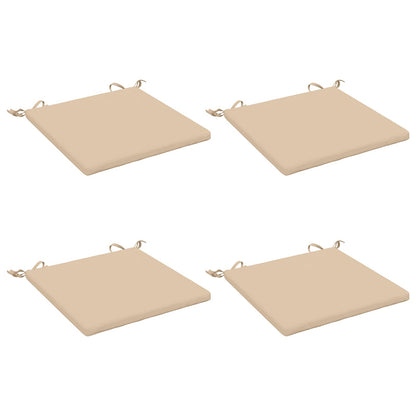vidaXL 4-Piece Seat Cushions SOEST 4 pcs 100% Polyester Cream