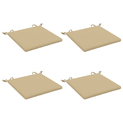 vidaXL 4-Piece Seat Cushions SOEST 4 pcs 100% Polyester Beige