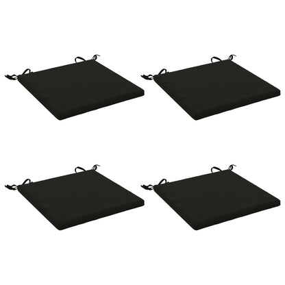 vidaXL 4-Piece Seat Cushions SOEST 4 pcs 100% Polyester Black