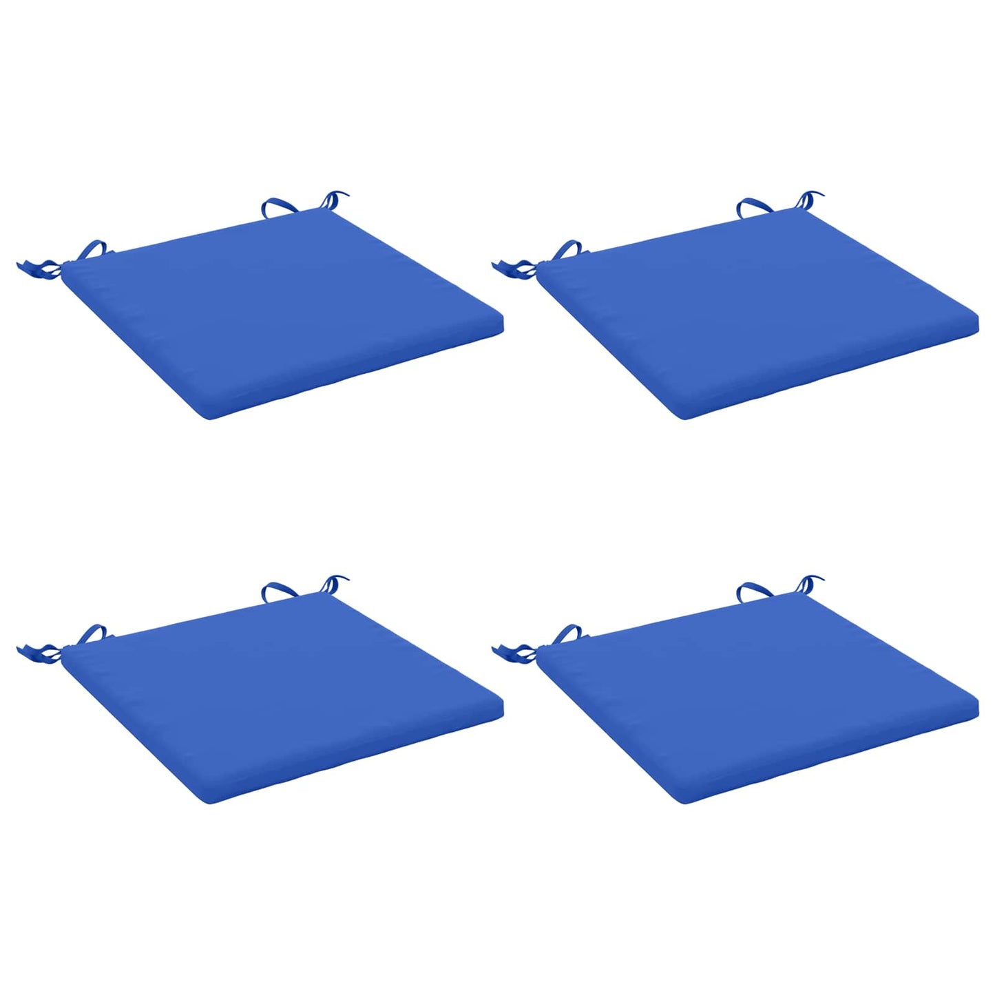 vidaXL 4-Piece Seat Cushions SOEST 4 pcs 100% Polyester Royal Blue