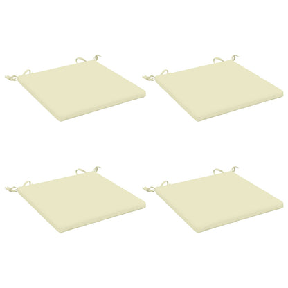 vidaXL 4-Piece Seat Cushions SOEST 4 pcs 100% Polyester Cream