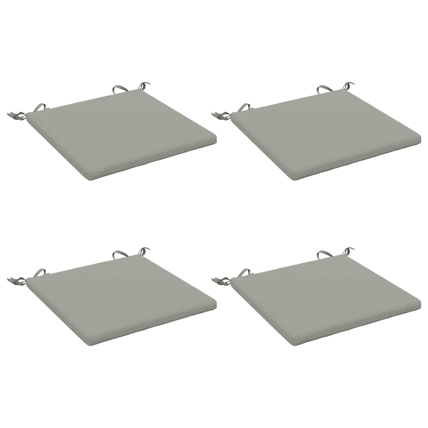 vidaXL 4-Piece Seat Cushions SOEST 4 pcs 100% Polyester Grey