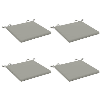 vidaXL 4-Piece Seat Cushions SOEST 4 pcs 100% Polyester Grey