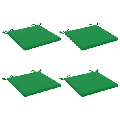 vidaXL 4-Piece Seat Cushions SOEST 4 pcs 100% Polyester Green