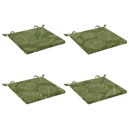 vidaXL 4-Piece Seat Cushions SOEST 4 pcs 100% Polyester Leaf Design