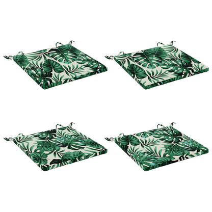 vidaXL 4-Piece Seat Cushions SOEST 4 pcs 100% Polyester Leaf Pattern