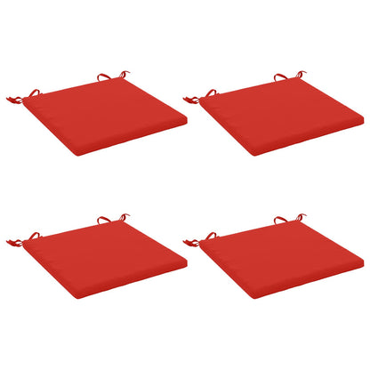 vidaXL 4-Piece Seat Cushions SOEST 4 pcs 100% Polyester Red