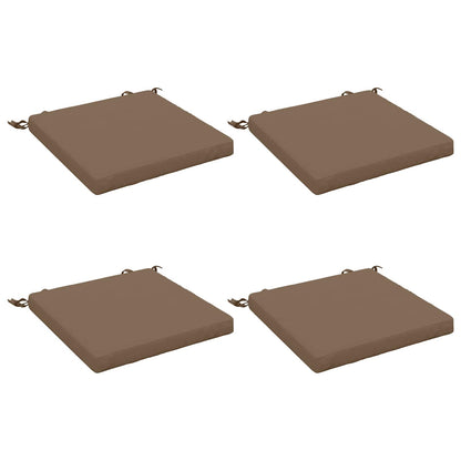 vidaXL 4-Piece Seat Cushions SOEST 4 pcs 100% Polyester Taupe