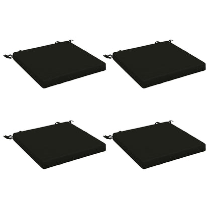 vidaXL 4-Piece Seat Cushions SOEST 4 pcs 100% Polyester Black