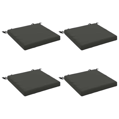 vidaXL 4-Piece Seat Cushions SOEST 4 pcs 100% Polyester Anthracite