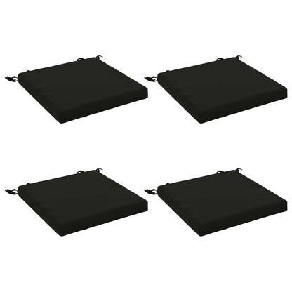 vidaXL 4-Piece Seat Cushions SOEST 4 pcs 100% Polyester Black