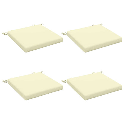 vidaXL 4-Piece Seat Cushions SOEST 4 pcs 100% Polyester Cream