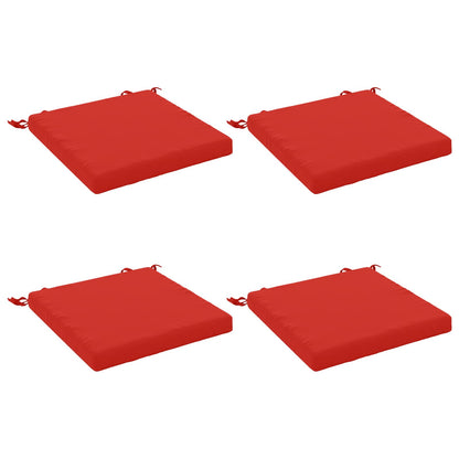 vidaXL 4-Piece Seat Cushions SOEST 4 pcs 100% Polyester Red