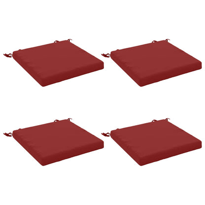 vidaXL 4-Piece Seat Cushions SOEST 4 pcs 100% Polyester Wine Red