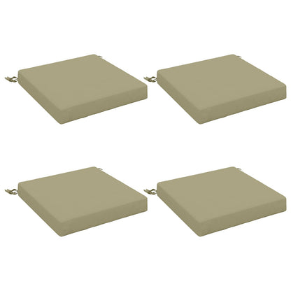 vidaXL 4-Piece Seat Cushions SOEST 4 pcs 100% Polyester Light Green