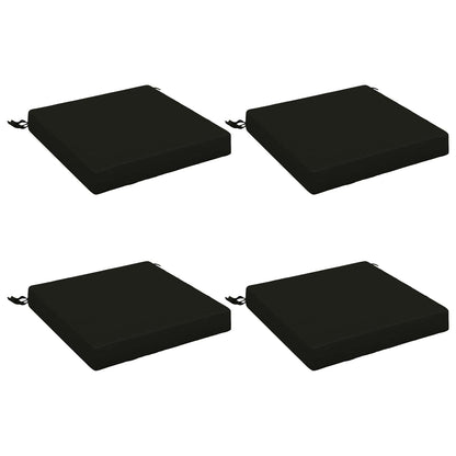 vidaXL 4-Piece Seat Cushions SOEST 4 pcs 100% Polyester Black