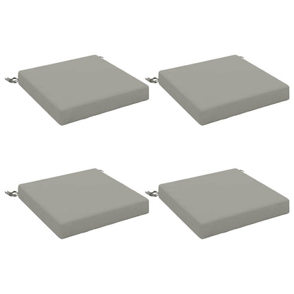 vidaXL 4-Piece Seat Cushions SOEST 4 pcs 100% Polyester Grey