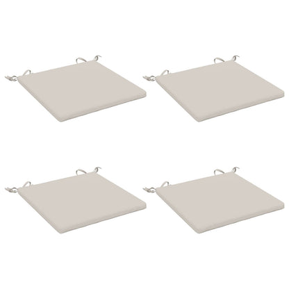 vidaXL 4-Piece Seat Cushions SOEST 4 pcs 100% Polyester White