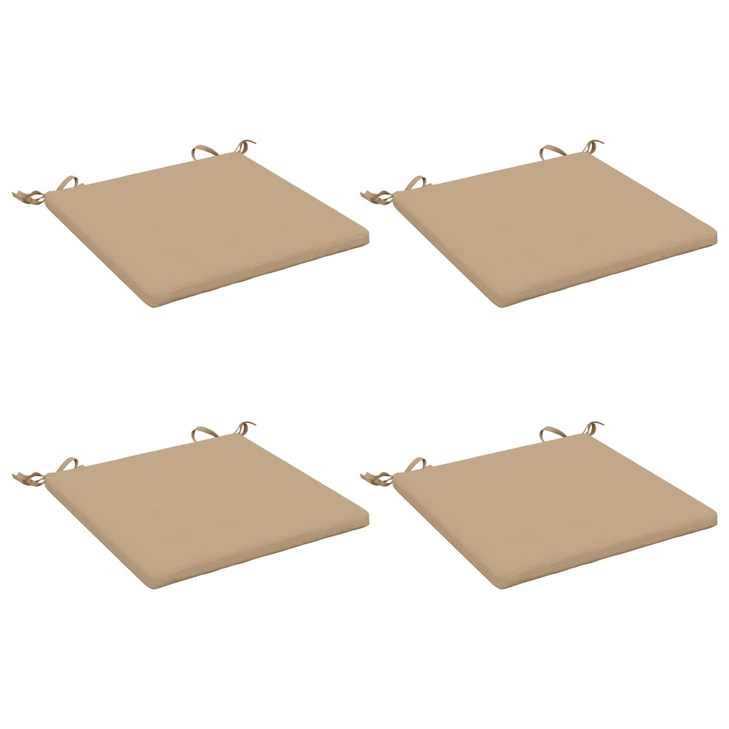vidaXL 4-Piece Seat Cushions SOEST 4 pcs 100% Polyester Sand