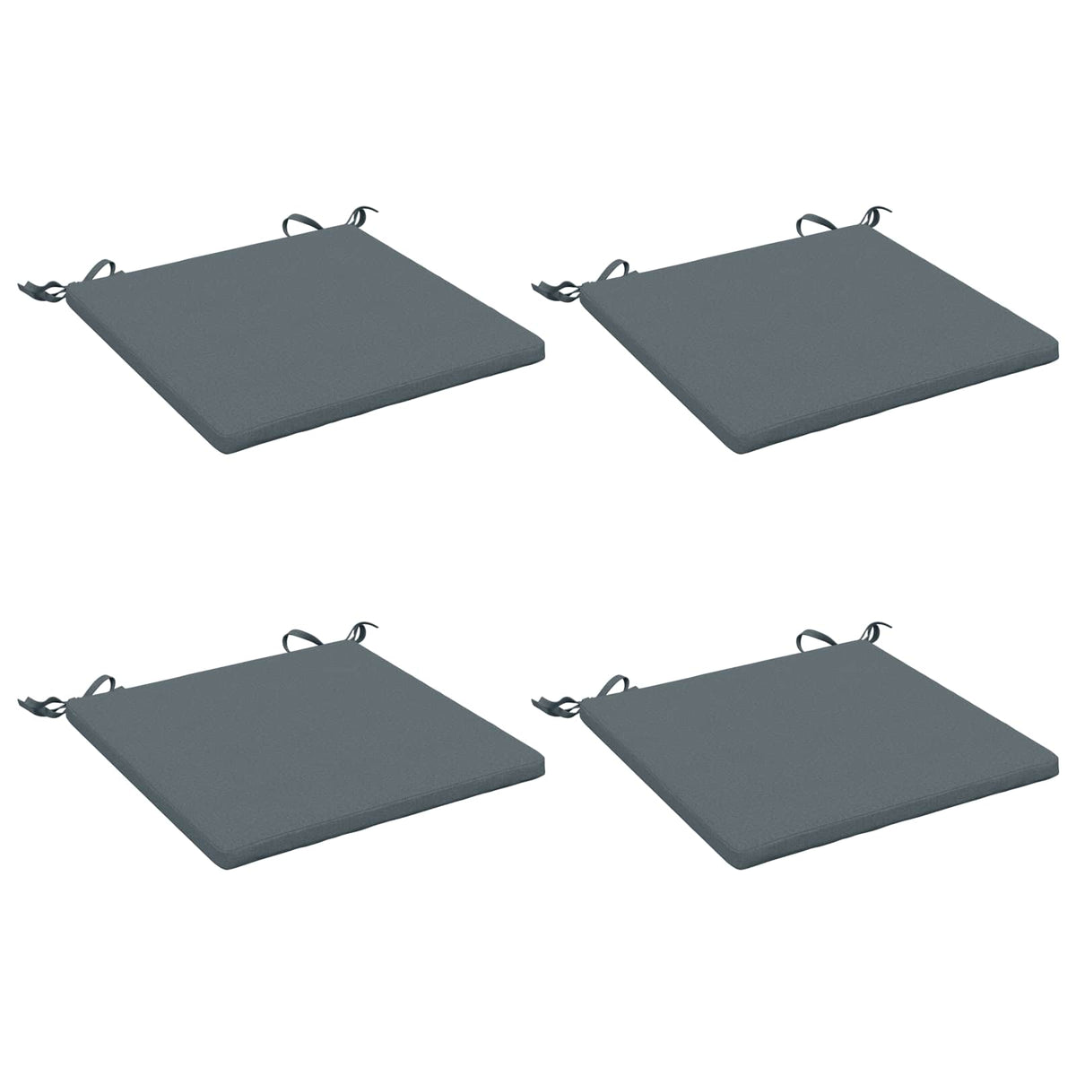 vidaXL Seat Cushions SOEST 4 pcs 100% Polyester Blue 50 x 50 x 3 cm