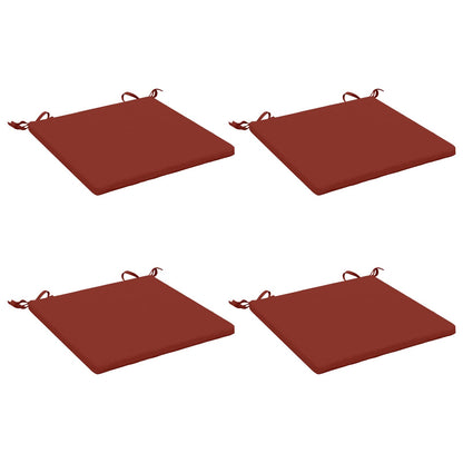 vidaXL 4-Piece Seat Cushions SOEST 4 pcs 100% Polyester Red