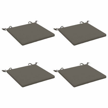 vidaXL 4-Piece Seat Cushions SOEST 4 pcs 100% Polyester Grey