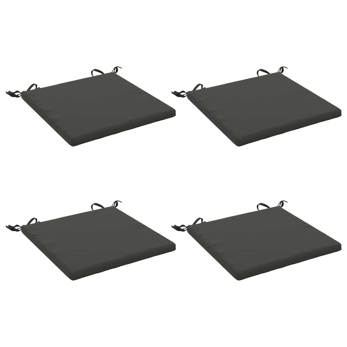 vidaXL 4-Piece Seat Cushions SOEST 4 pcs 100% Polyester Anthracite