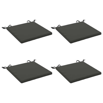 vidaXL 4-Piece Seat Cushions SOEST 4 pcs 100% Polyester Anthracite