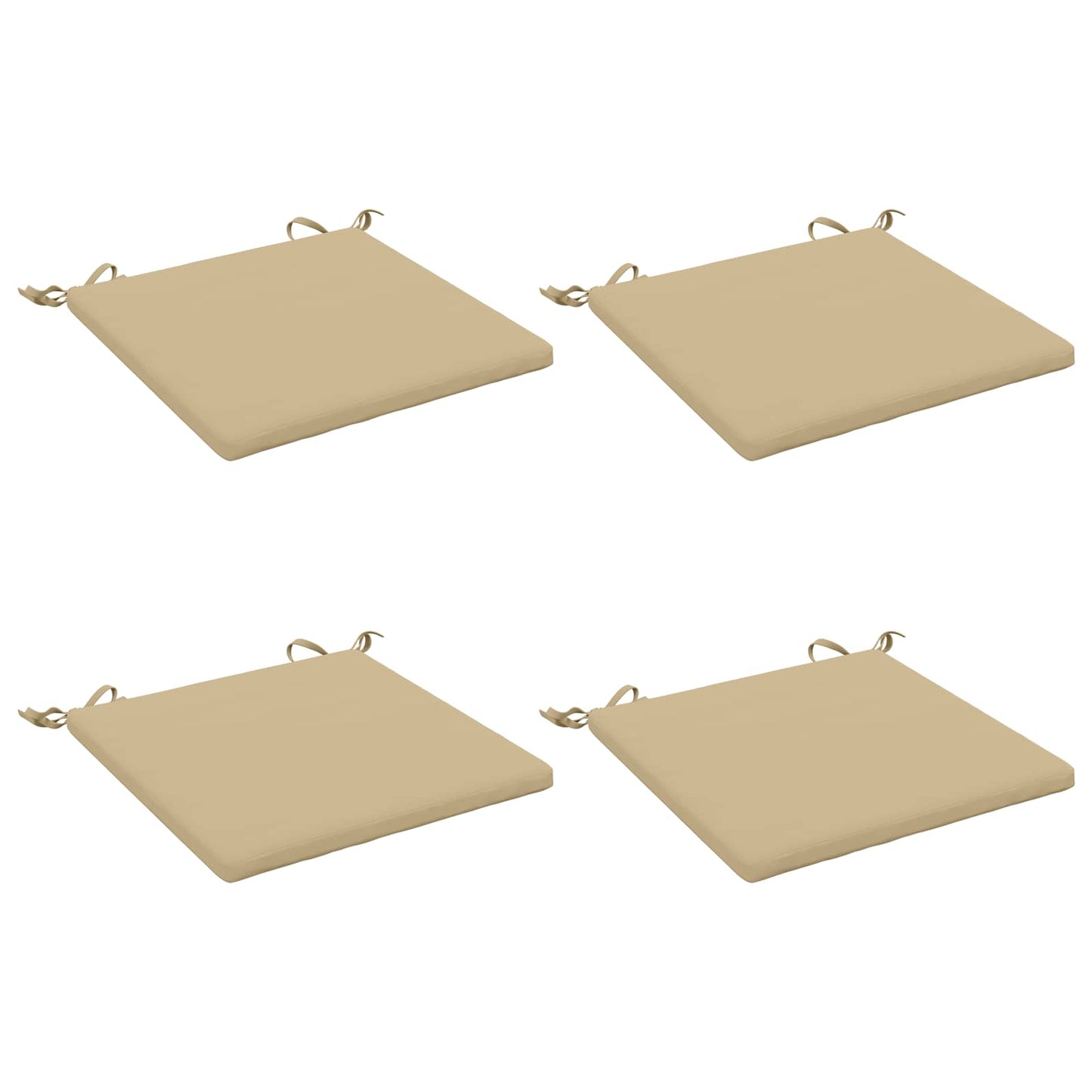 vidaXL 4-Piece Seat Cushions SOEST 4 pcs 100% Polyester Beige