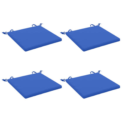 vidaXL 4-Piece Seat Cushions SOEST 4 pcs 100% Polyester Royal Blue