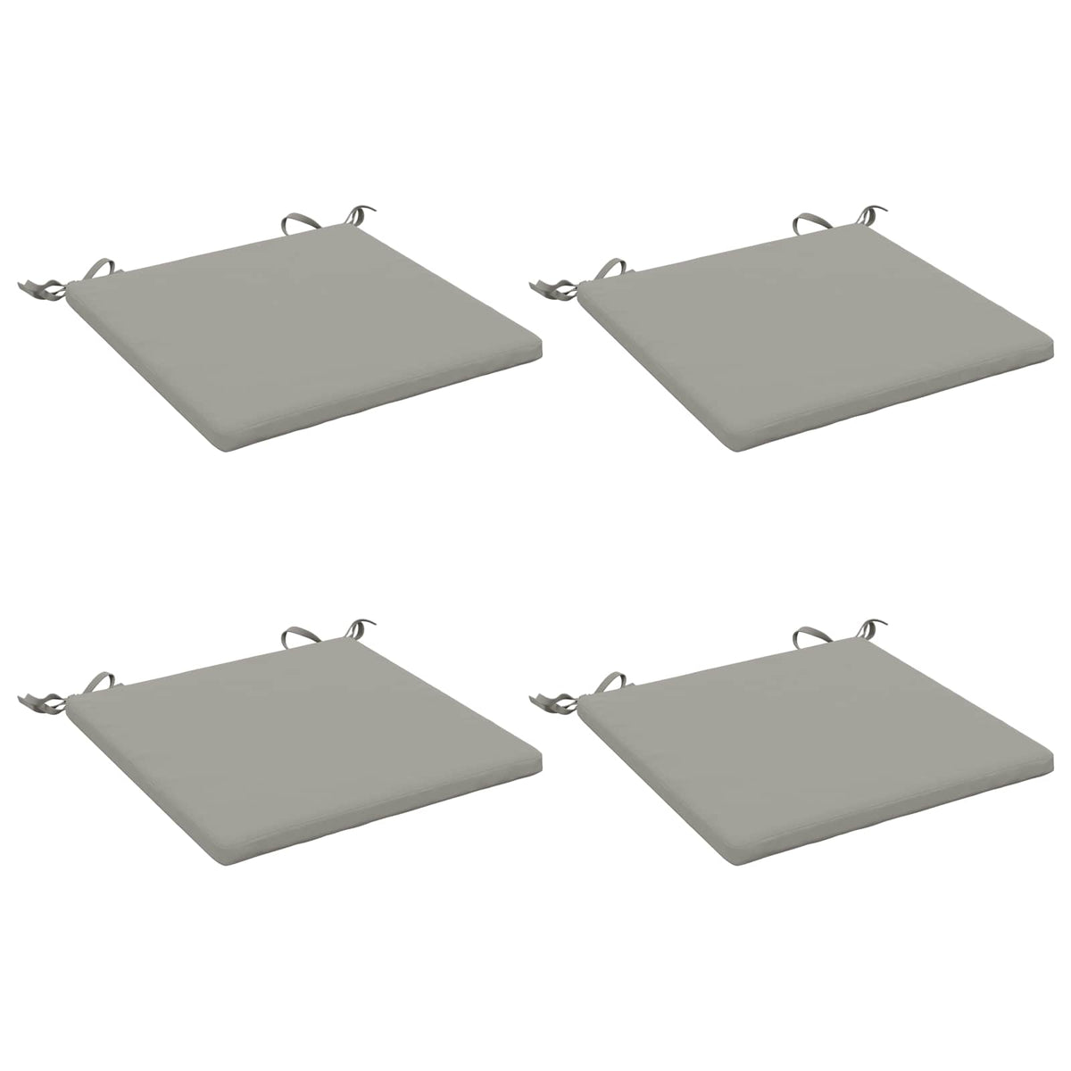 vidaXL 4-Piece Seat Cushions SOEST 4 pcs 100% Polyester Grey
