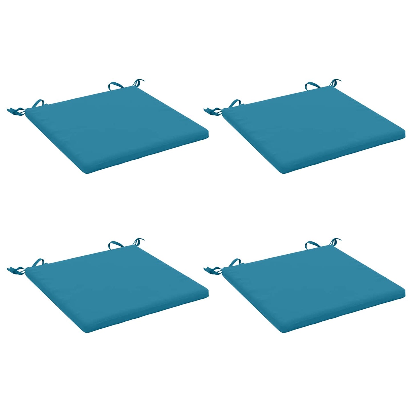 vidaXL 4-Piece Seat Cushions SOEST 4 pcs 100% Polyester Light Blue