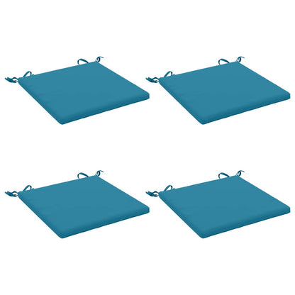 vidaXL 4-Piece Seat Cushions SOEST 4 pcs 100% Polyester Light Blue