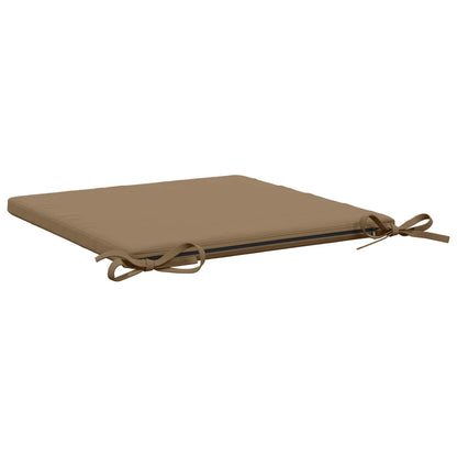 vidaXL 4-Piece Seat Cushions SOEST 4 pcs 100% Polyester Taupe