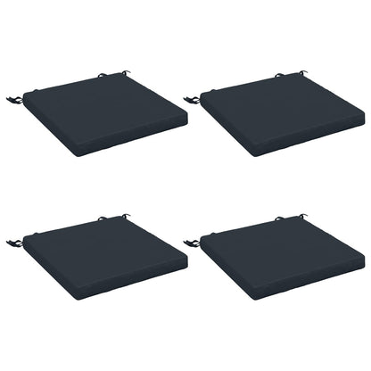 vidaXL Seat Cushions SOEST 4 pcs 100% Polyester Dark Blue