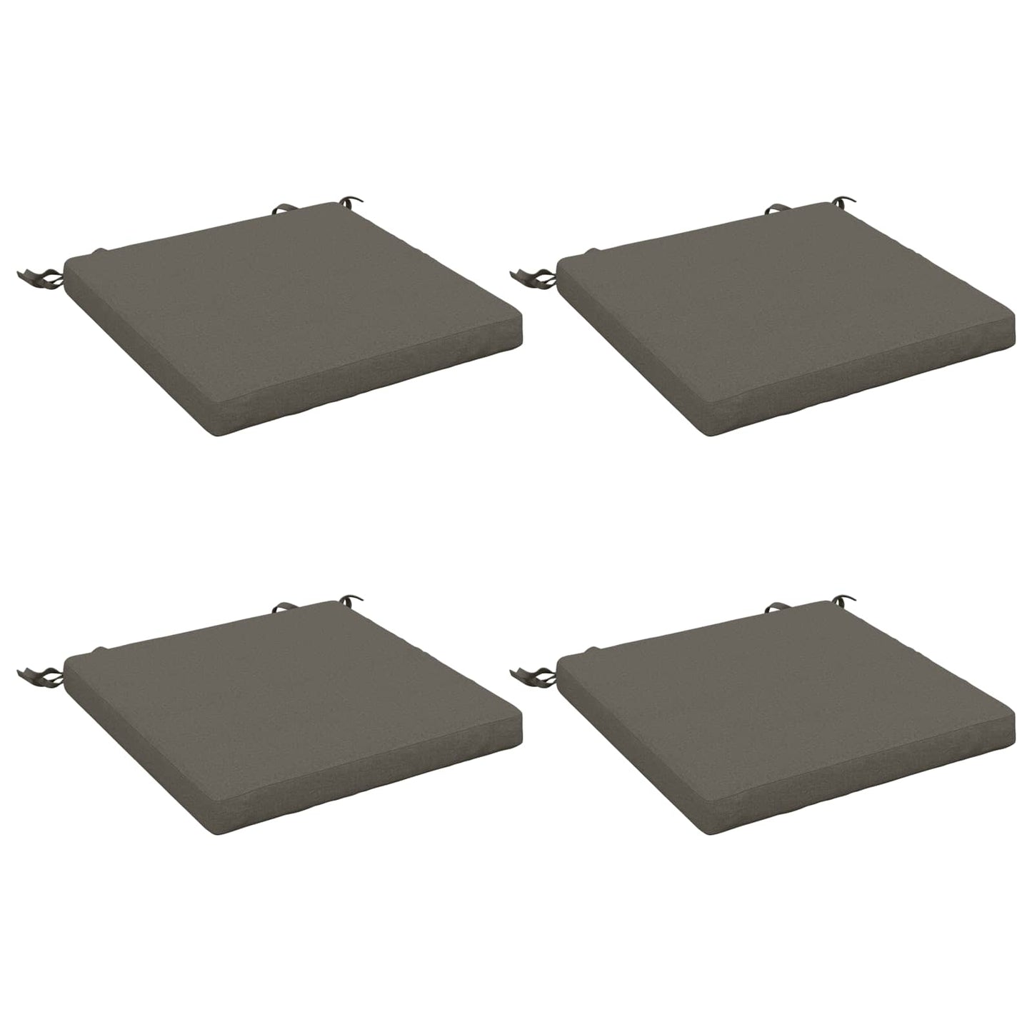 vidaXL 4-Piece Seat Cushions SOEST 4 pcs 100% Polyester Grey